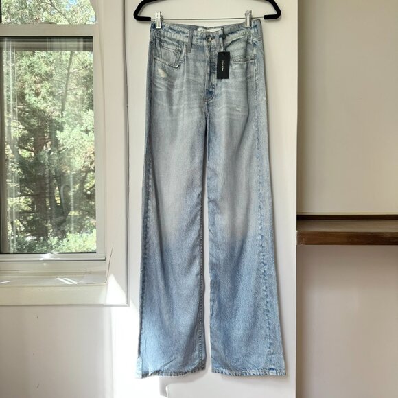 NWT Rag & Bone Liquid Miramar Logan Pants Tencel Sweatpant Jeans in Meadow 23 - Picture 12 of 14